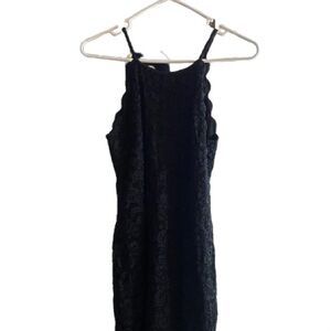 by & by Black Sheath Halter Dress